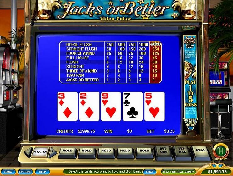 video poker regeln